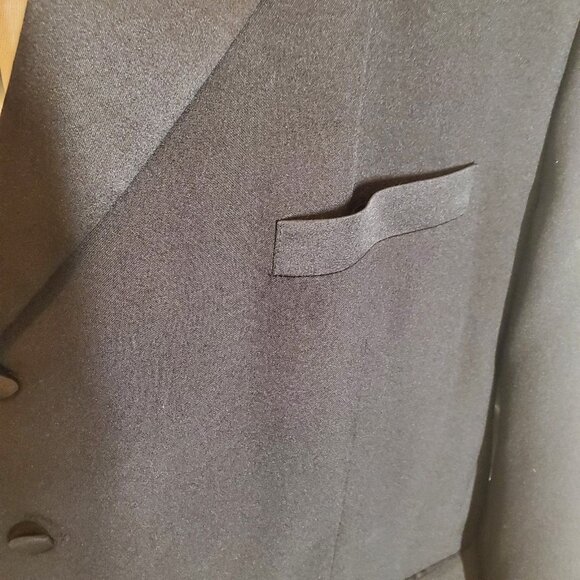 Stacey Adams Men's 4 Button Suit Coat Sport Coat Tuxedo Jacket Black Sz 52R - Picture 4 of 8